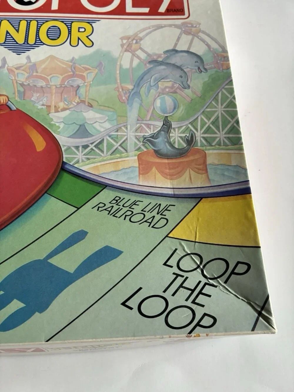 Monopoly Junior Amusement Park Empty Replacement Box Only 1996 Parker Brothers